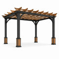 Pergola en aluminium et cèdre 300x300 cm