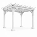 Pergola en PVC blanc 300x300 cm