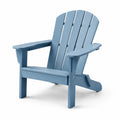 Chaise Adirondack en bois composite bleu