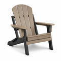 Chaise Adirondack en Bois Composite Brun et Noir