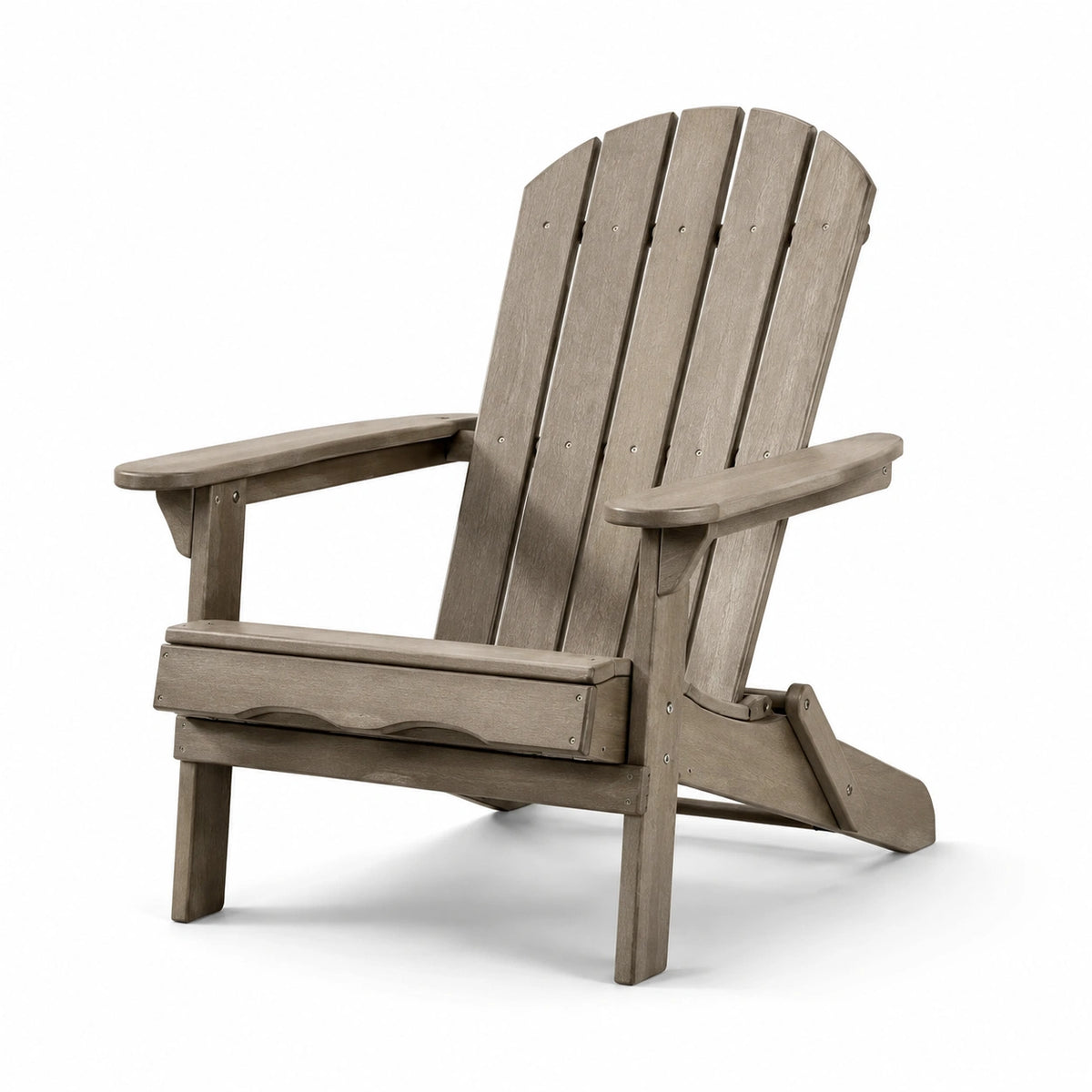Chaise Adirondack en bois composite gris