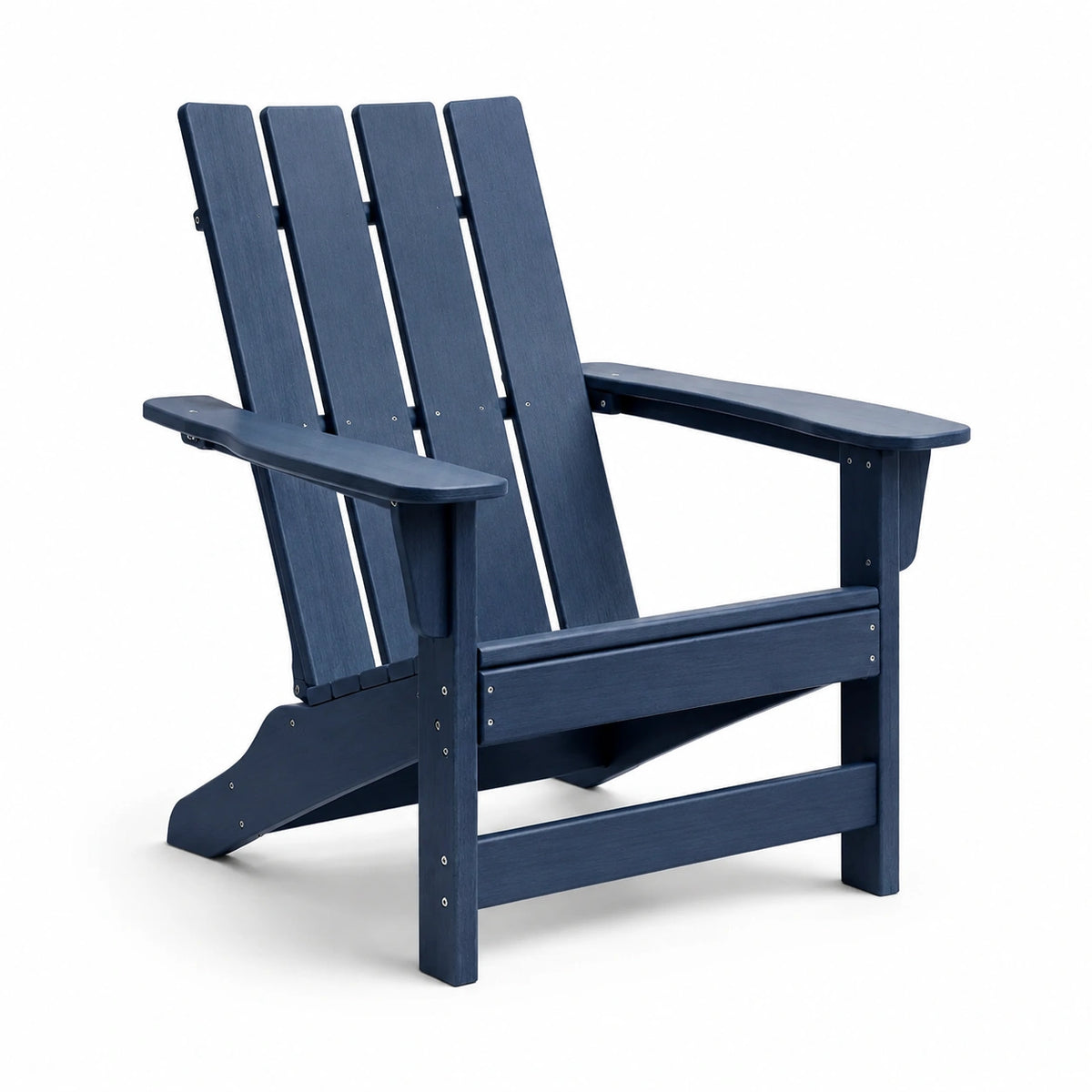 Fauteuil Adirondack en plastique bleu marine 90x80x90 cm